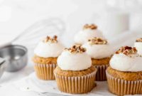 Lemon-Kissed Carrot Cake Cupcakes
