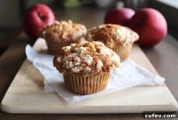 Sweet Apple Crumble Muffins