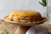 Indulgent Vegan Dulce de Leche Mille Crepe