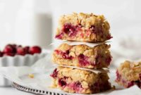 Wholesome Gluten Free Dairy Free Cranberry Oat Bars