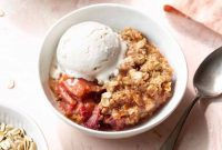 Rustic Rhubarb Crisp Gluten Free