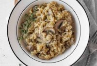 Sumptuous Vegan Mushroom Risotto