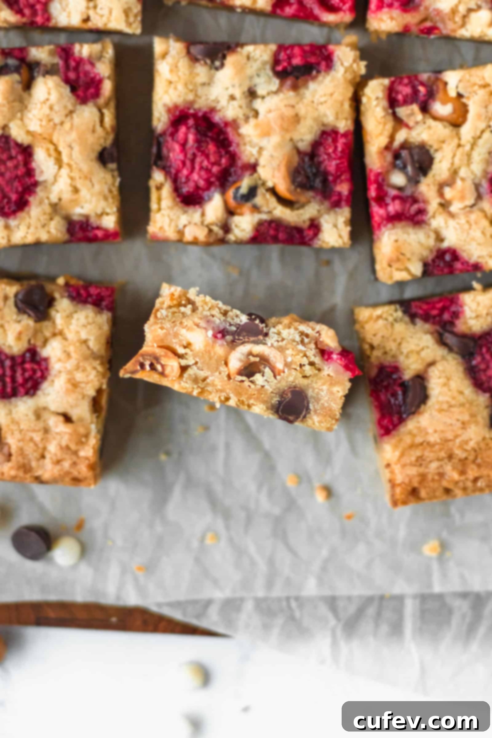 Mixing wet ingredients for raspberry hazelnut chocolate chip blondies