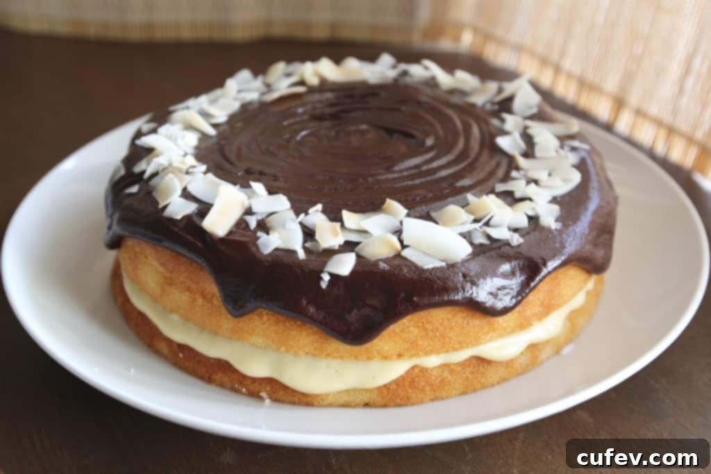 Coconut Boston Cream Pie