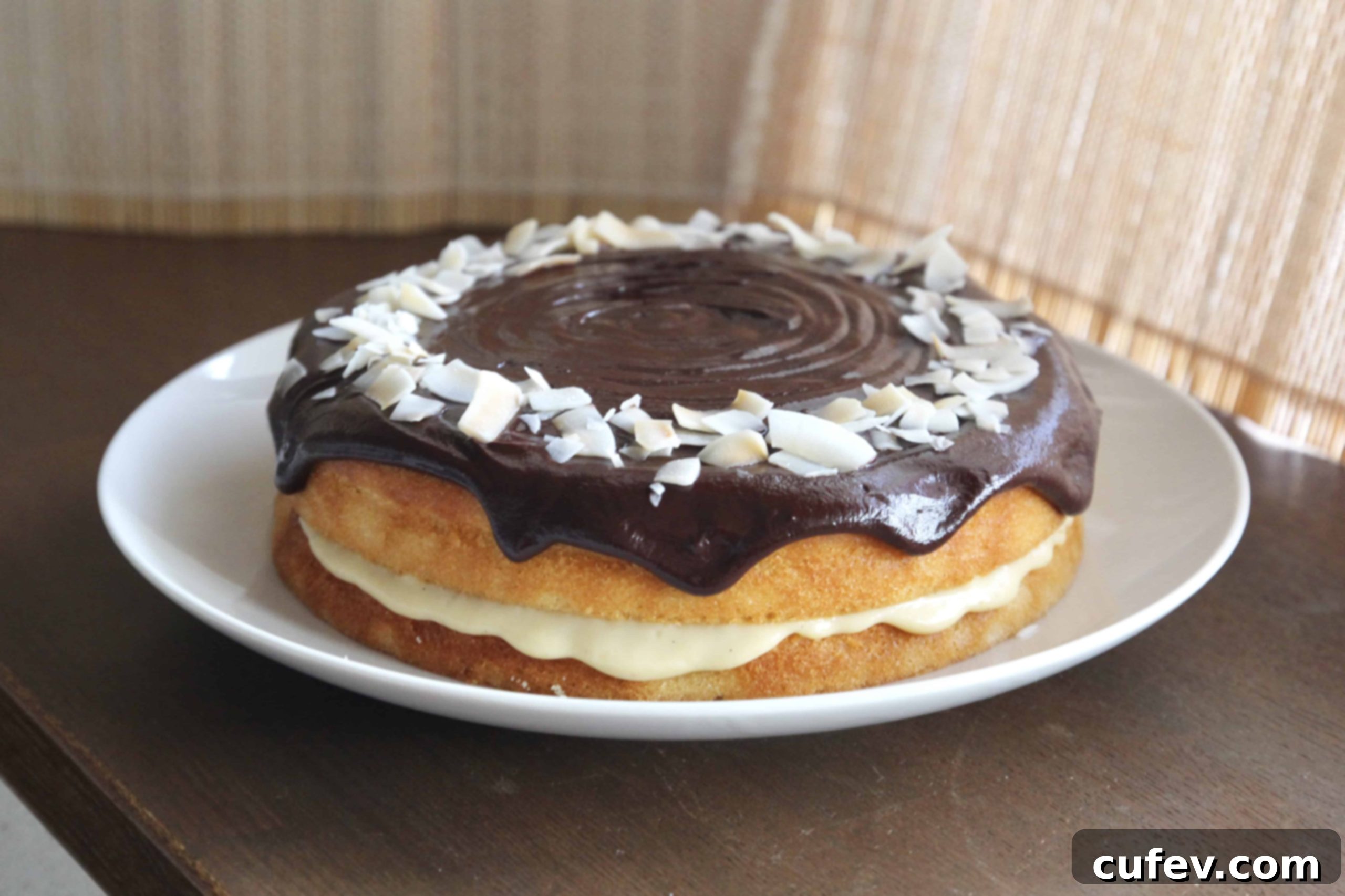 Coconut Boston Cream Pie