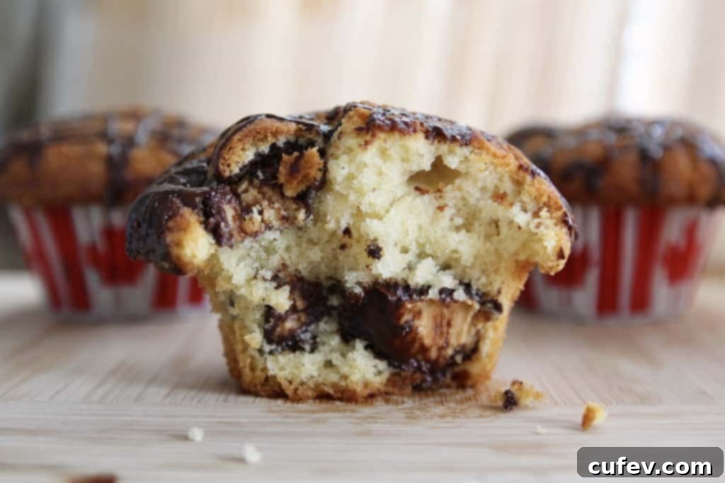 Moose Tracks Muffins (Peanut Butter Cup Muffins)