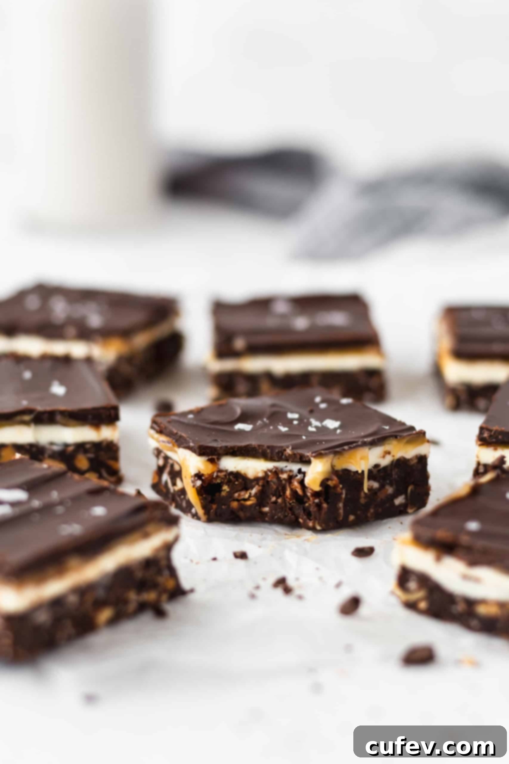 Salted caramel Nanaimo bars