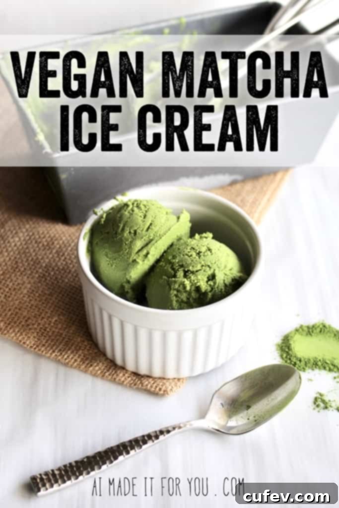 This vegan matcha ice cream is so creamy with bold green tea flavor! Raw cashews and coconut cream creates the perfect creamy base! #matcha #icecream #vegan #cashews #coconut #chocolate #magicshell #veganicecream #matchaicecream #greentea #japanese #green #dessert #frozendessert #summer