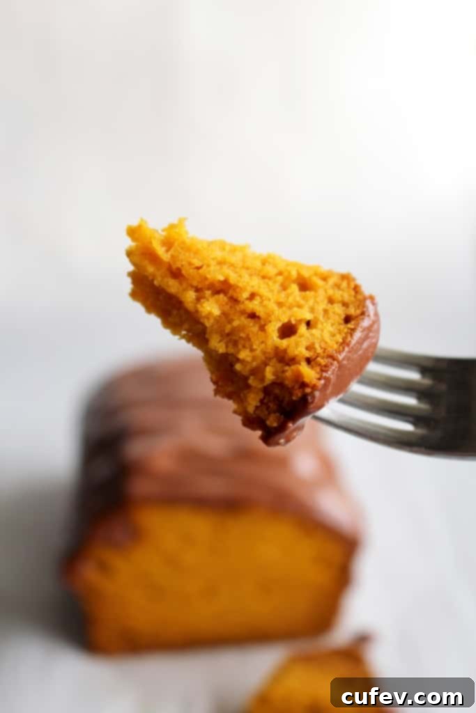 Decadent Brazilian-inspired carrot cake loaf with dairy-free brigadeiro frosting, a perfect chocolate carrot dessert for Easter.
