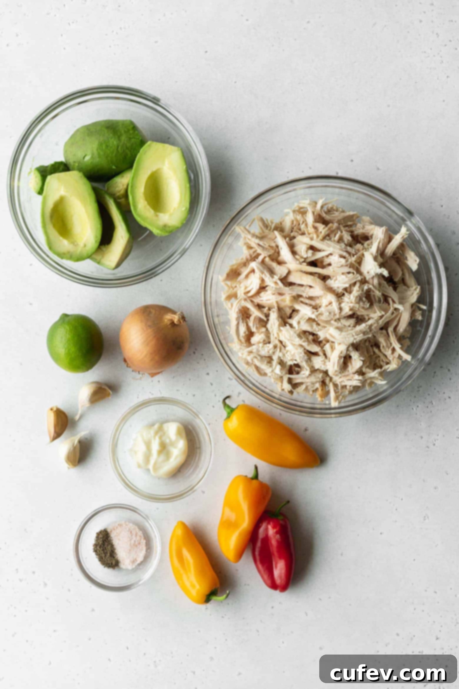 Chicken avocado filling ingredients