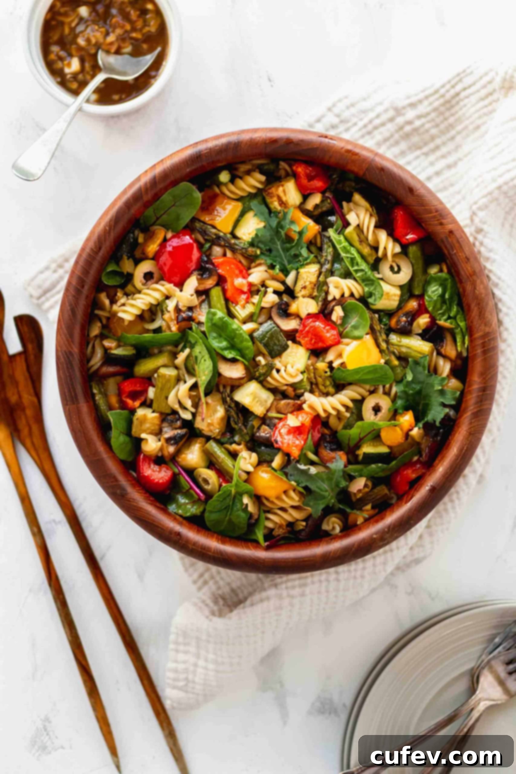 Gluten free and vegan pasta salad