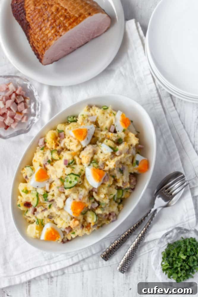 A good potato salad is a must-have at any BBQ! My mom’s potato salad is the best: Japanese style with a twist that’s low on mayo and has boiled eggs! #potatosalad #mom’spotatosalad #thebestpotatosalad #dairyfree #glutenfree #bbq #sidedish