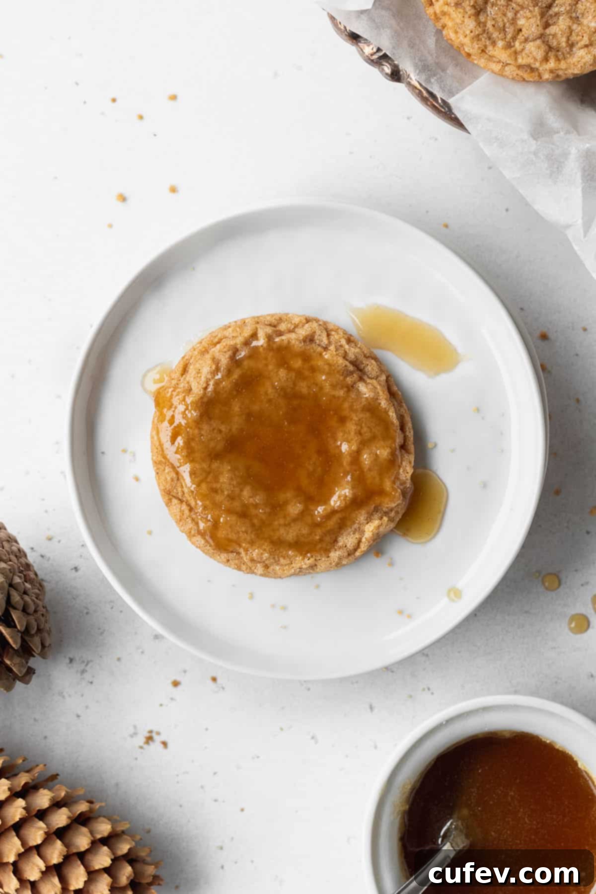 Perfectly Chewy Gluten-Free Ginger Cookies 13 A glazed ginger cookie.