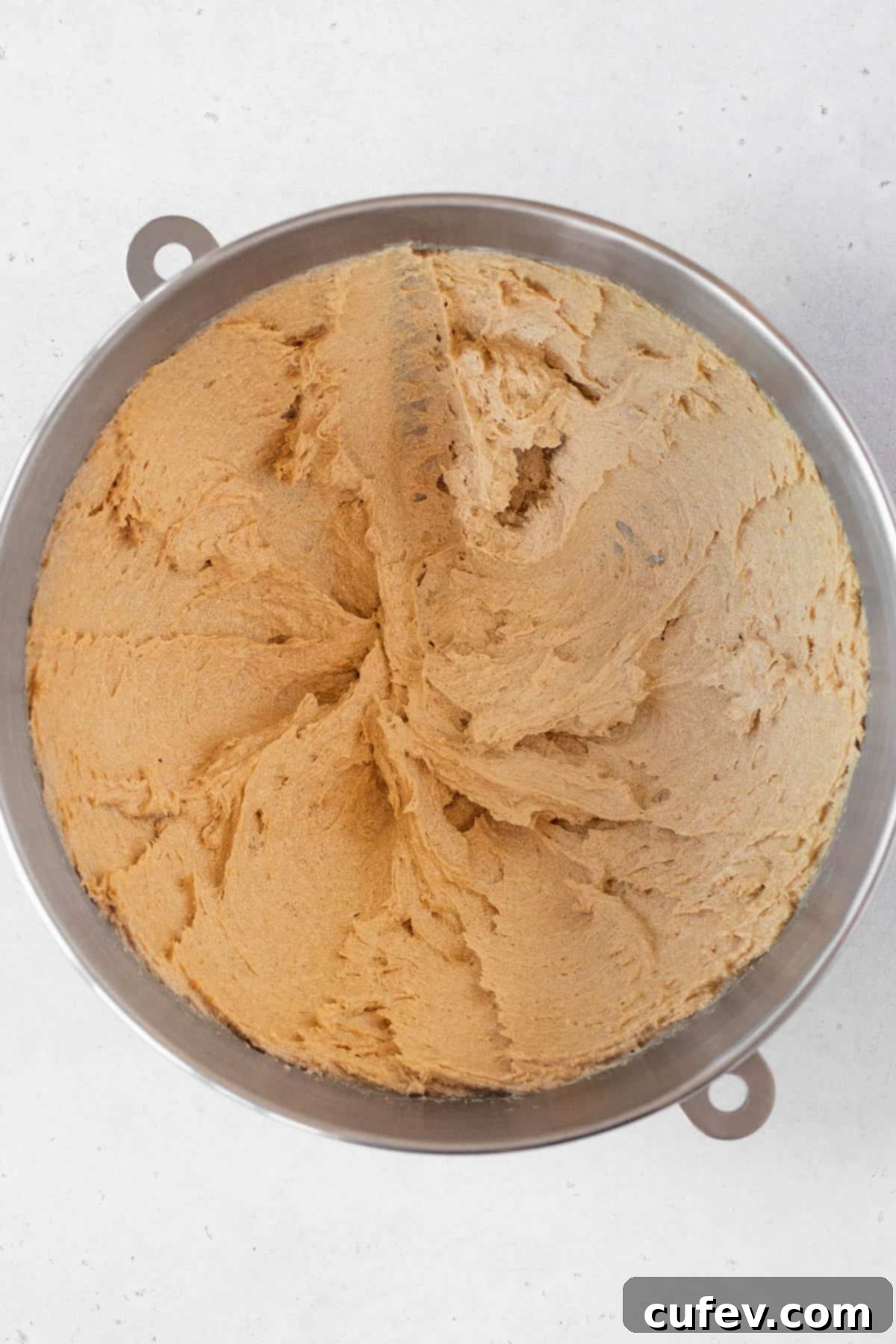 Perfectly Chewy Gluten-Free Ginger Cookies 8 Butter and brown sugar creamed together until light and fluffy.