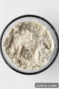 A bowl of dry ingredients.