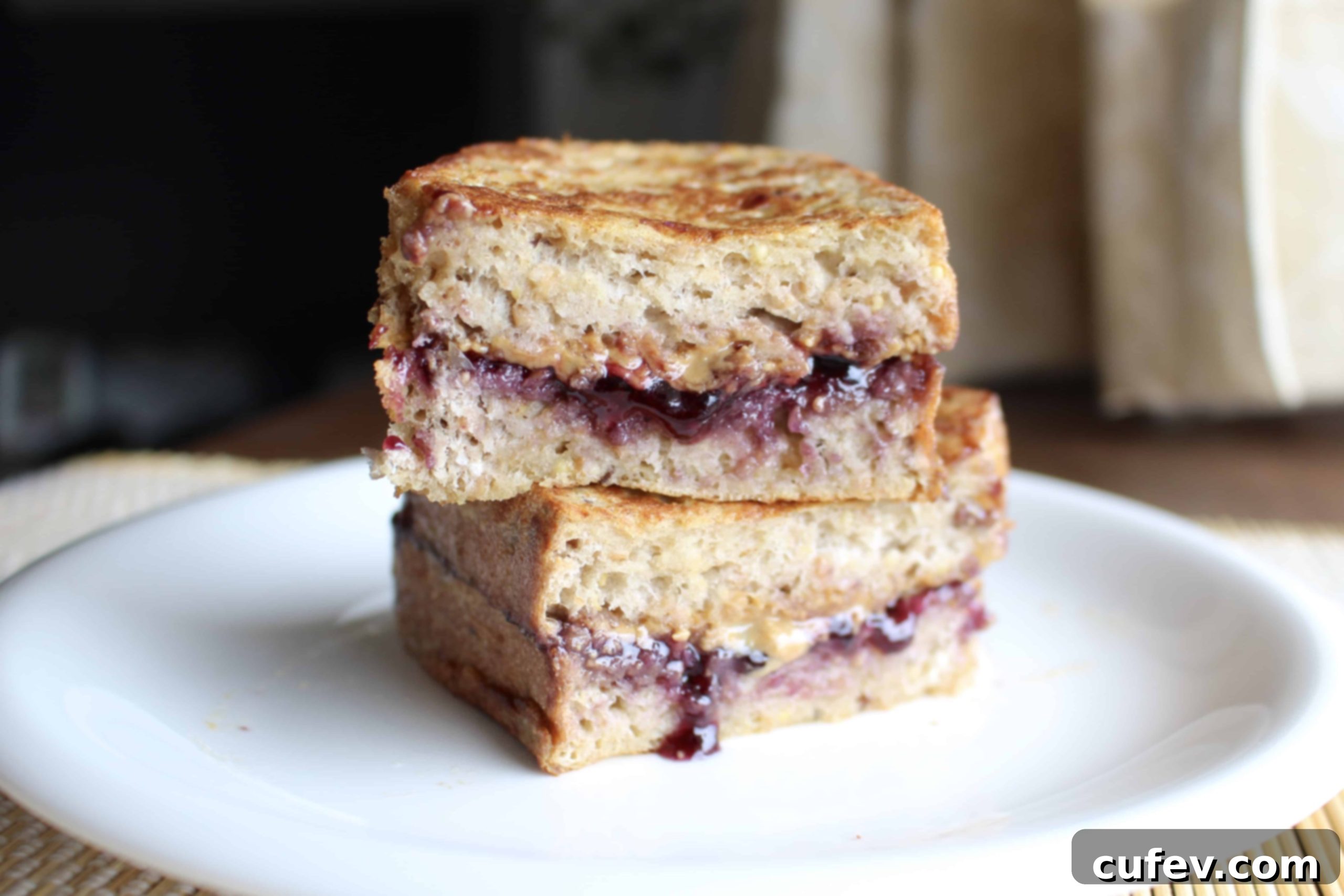 Peanut Butter and Jelly Stuffed French Toast