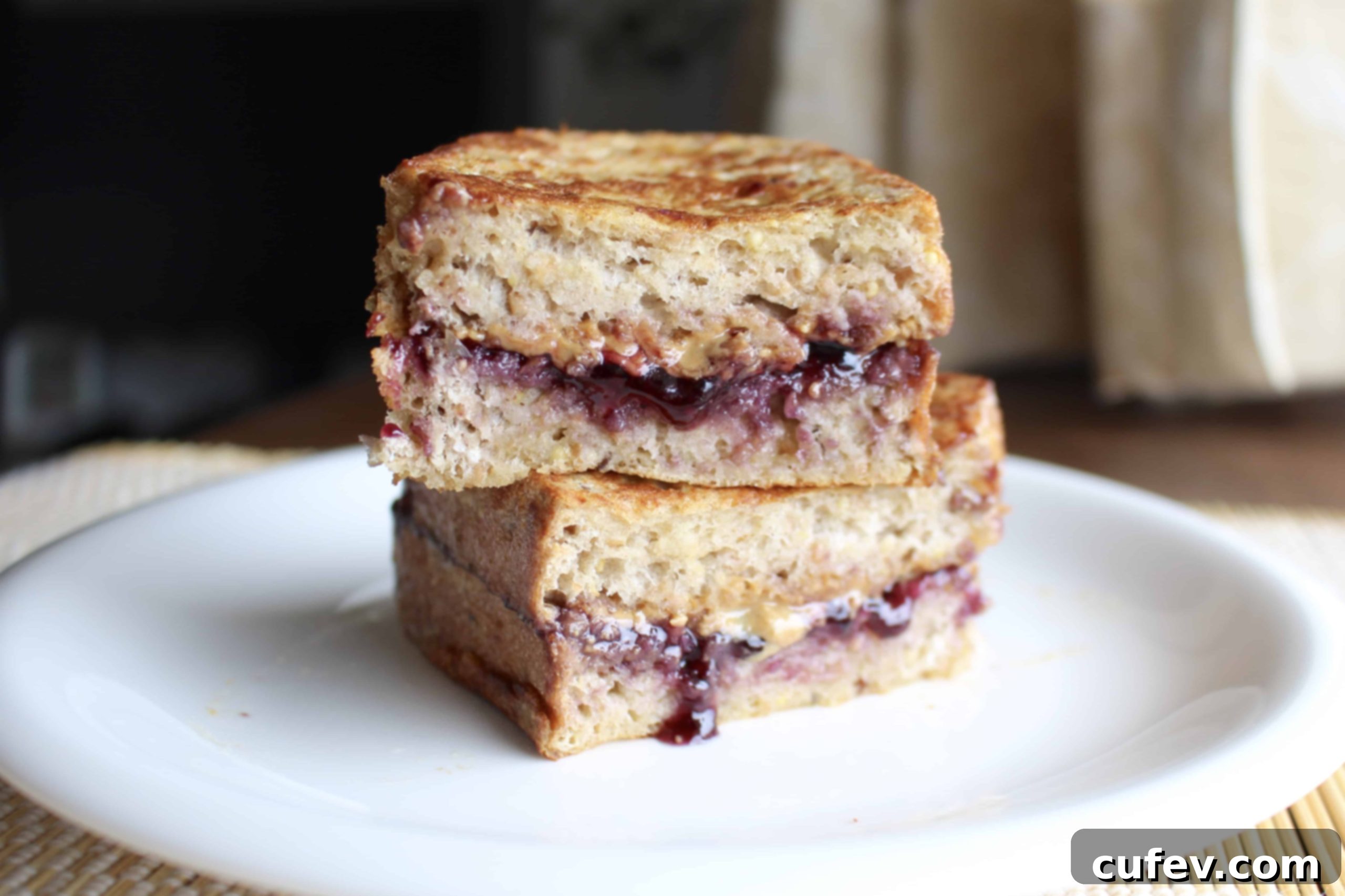 Peanut Butter and Jelly Stuffed French Toast