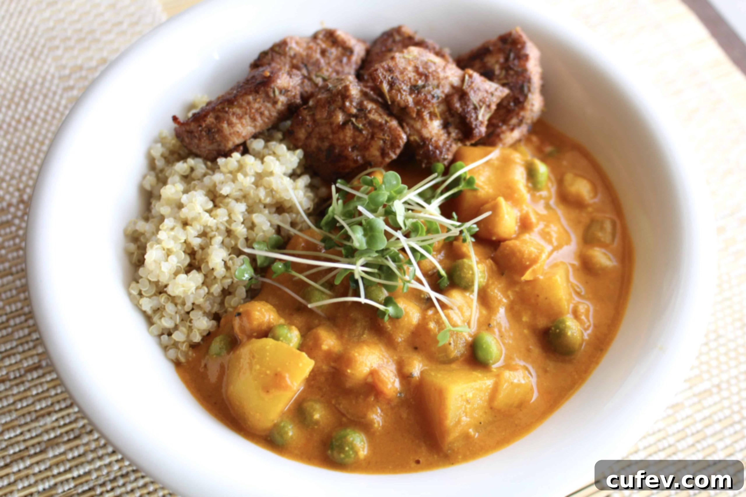 Chickpea Curry with Jerk Chicken